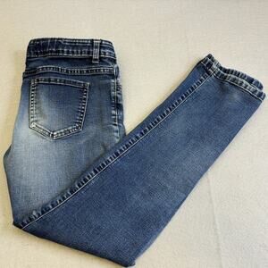 Vtg Wonder Nation Jeans Womens 18 Straight Leg Blue Denim Bikercore Cotton Pants